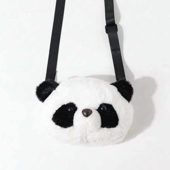 Plush Panda Crossbody Purse with Strap NWT - Picture 6 of 7